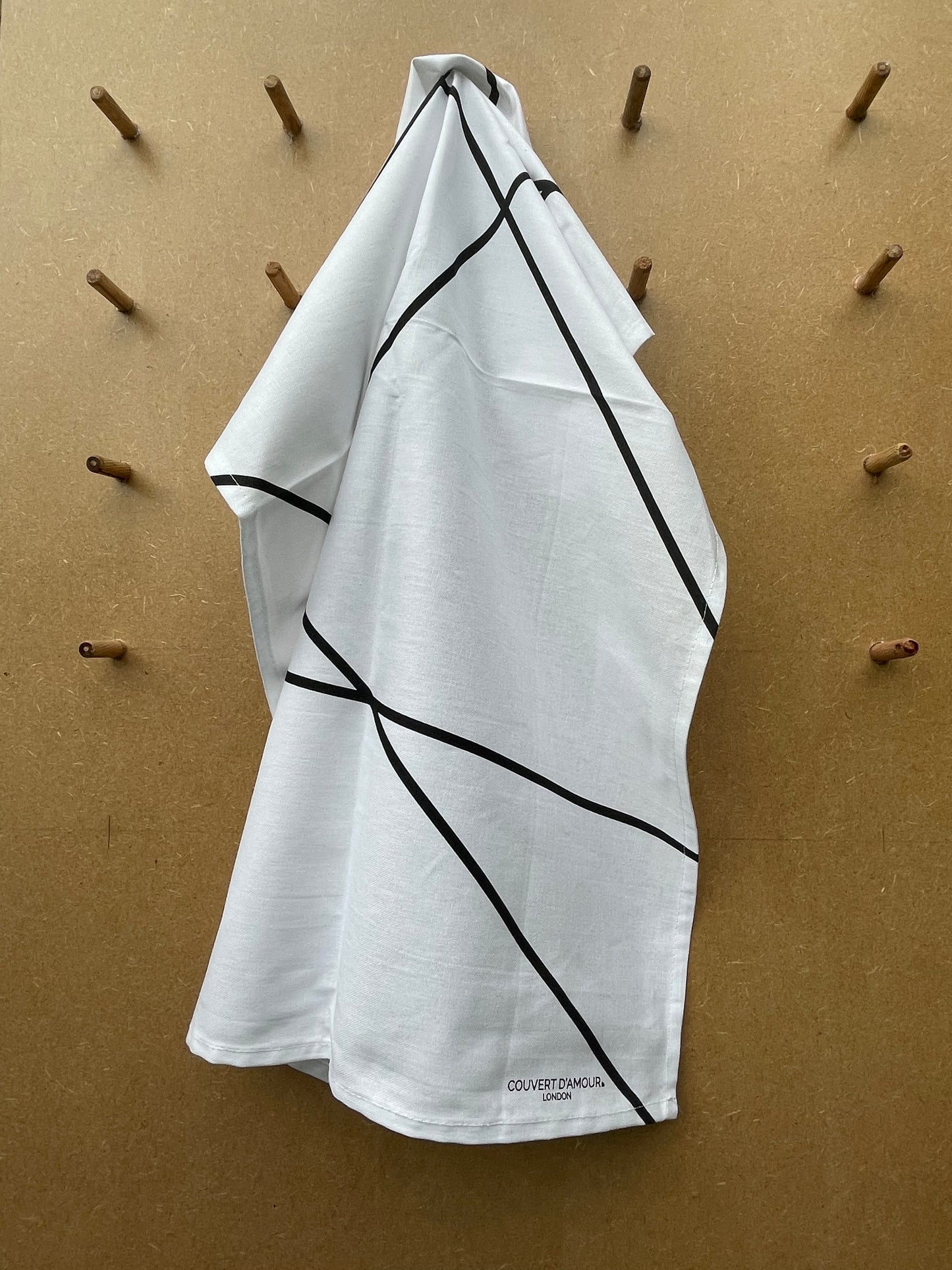 Monochrome Lines | Tea Towel | Kitchen Towel