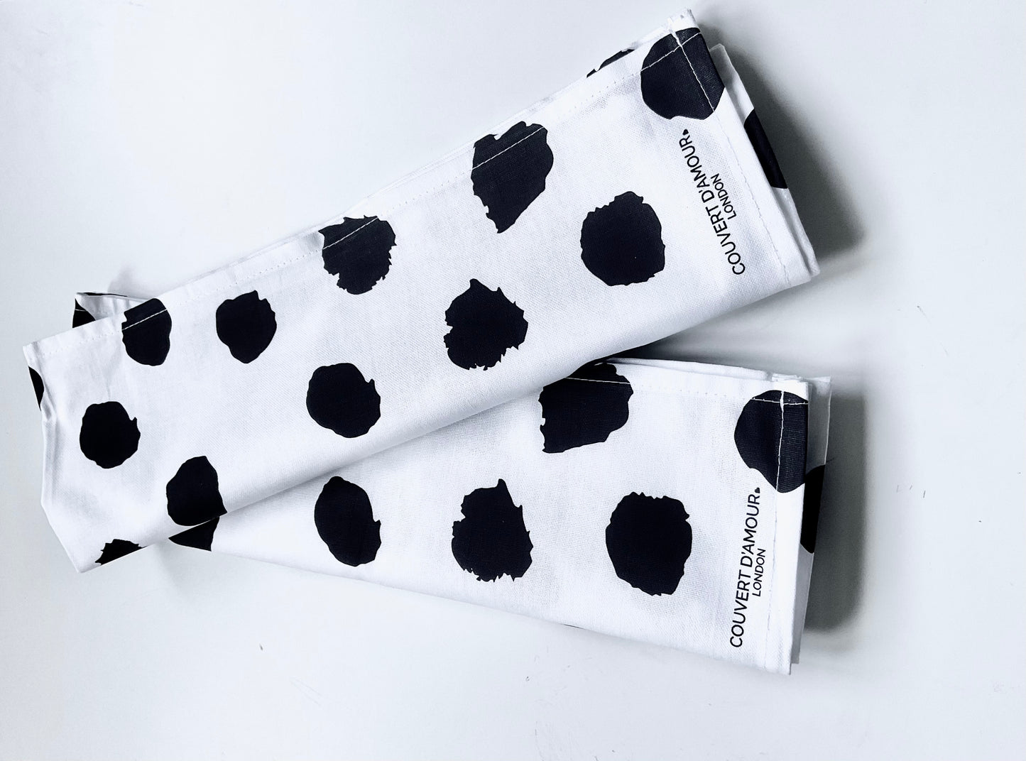 Monochrome Dots | Tea Towel | Kitchen Towel (Pair)