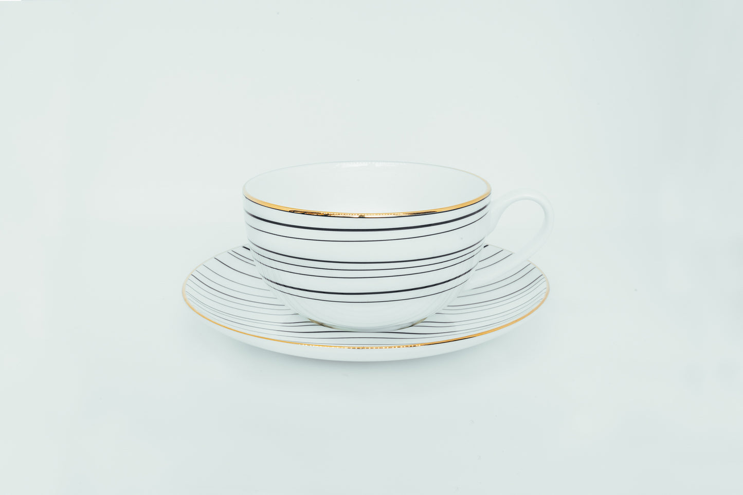 Monogram Lines | Teacup and Saucer