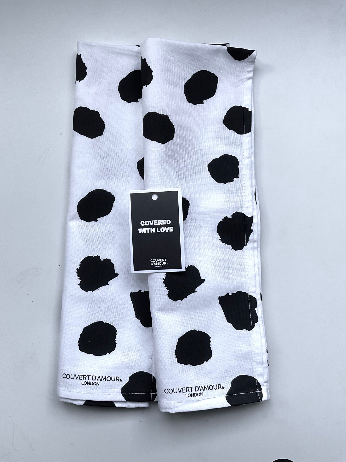 Monochrome Dots | Tea Towel | Kitchen Towel (Pair)